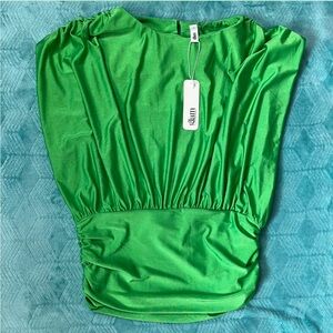 Glam green ruched top